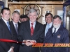 Liam Griffin cuts the tape to open the Rosslare Harbour Maritime Heritage Centre